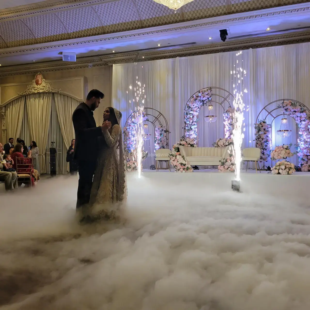 Cold sparklers and dry ice low fog at an event in Ottawa
