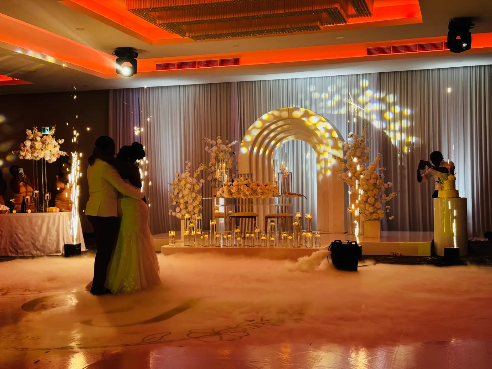 Sparkular cold spark machine at an Ottawa event