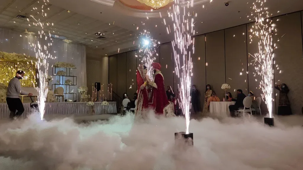 Wedding decor and effects by Golden Hour Experiences