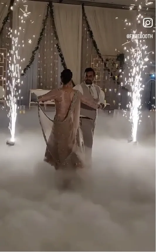 Dry ice low fog during a first dance in Ottawa
